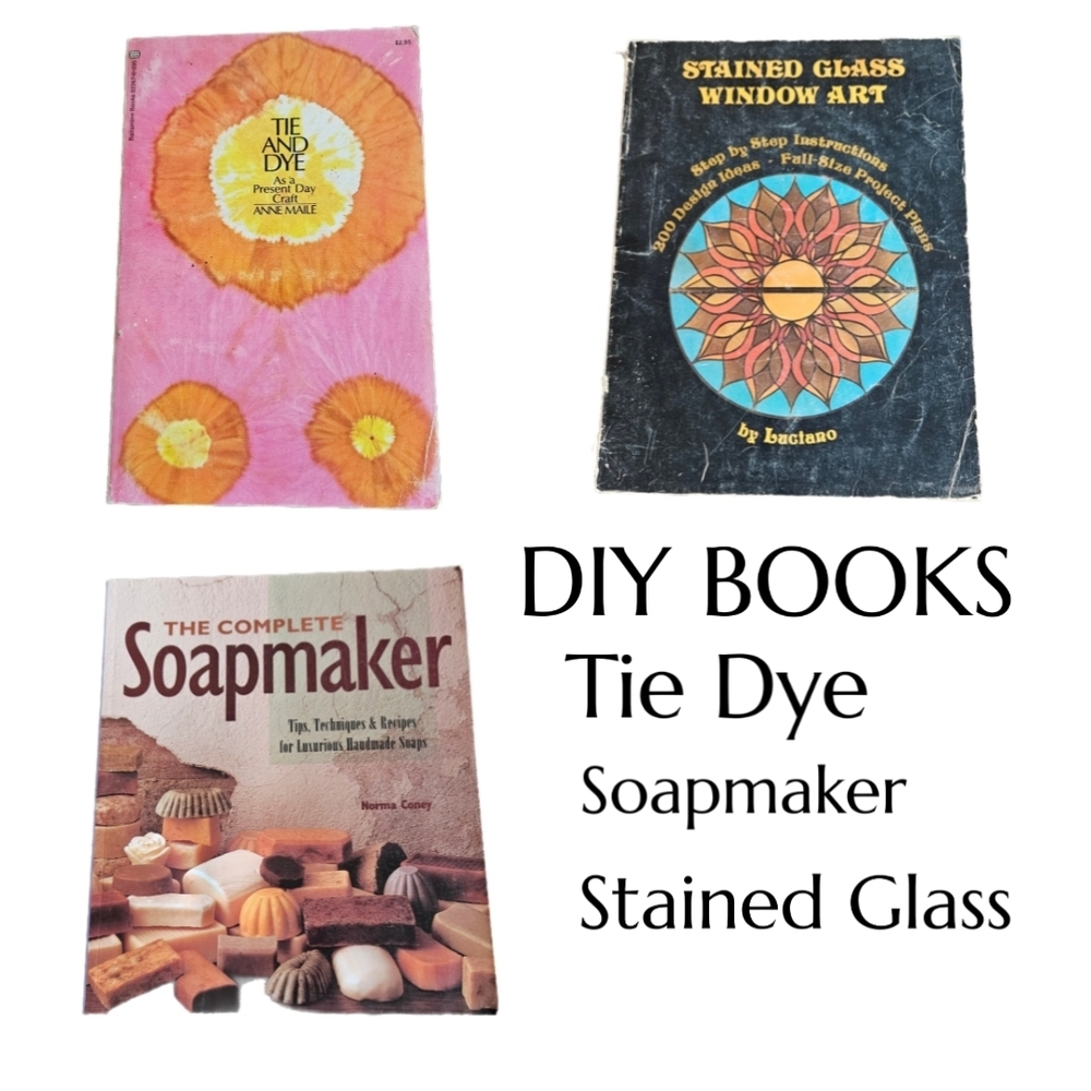 DIY Craft Books Tie Dye/ Soapmaker/ Window Art/ DIY Craft Books Set Of 3